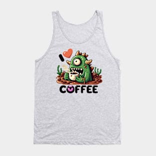 Swamp monster coffee lover Tank Top